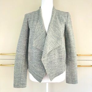 Club Monaco Heather Gray Asymmetrical Blazer